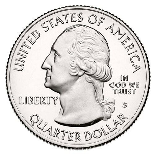 2015 P D S Bombay Hook Monument GEM ATB Quarters from US Mint Rolls