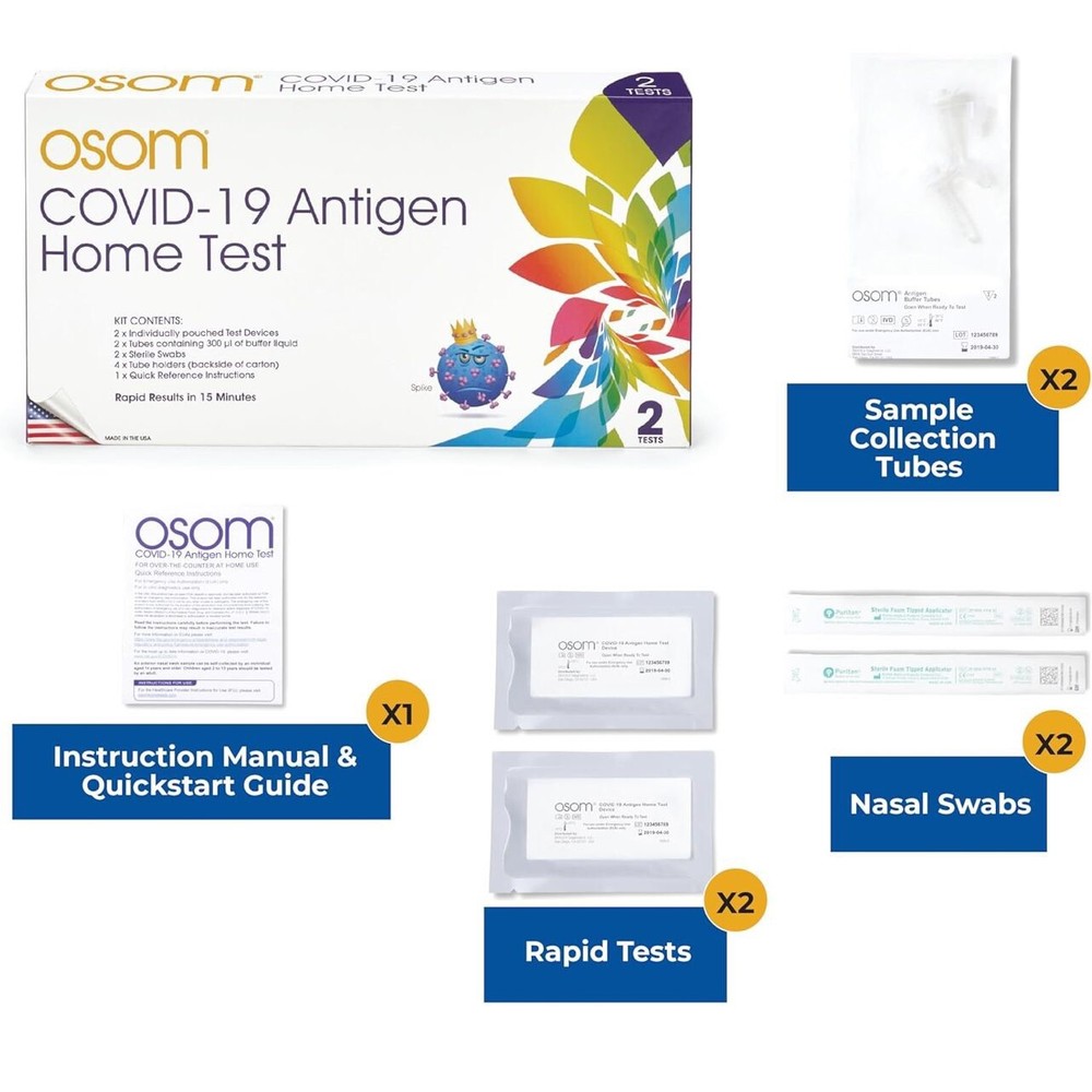 Osom Home Test. NO BOX INCLUDE. A-4