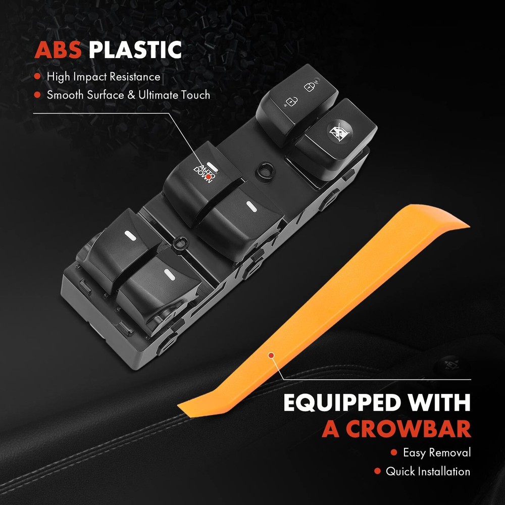 Front Driver Left Window Switch w/Driver Auto Down for Hyundai Elantra 2013-2016