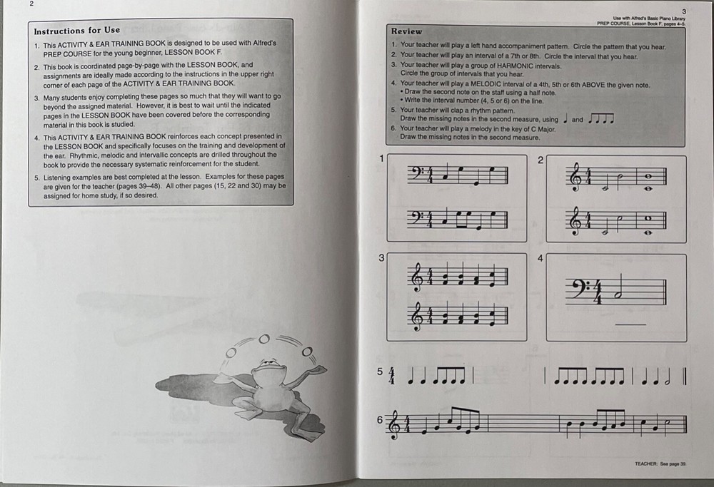 ALFREDS Basic Piano Library Prep Course Young Beginner Activity Ear Training LOT