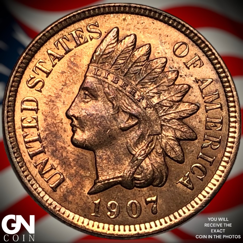 1907 Indian Head Cent Penny X3159