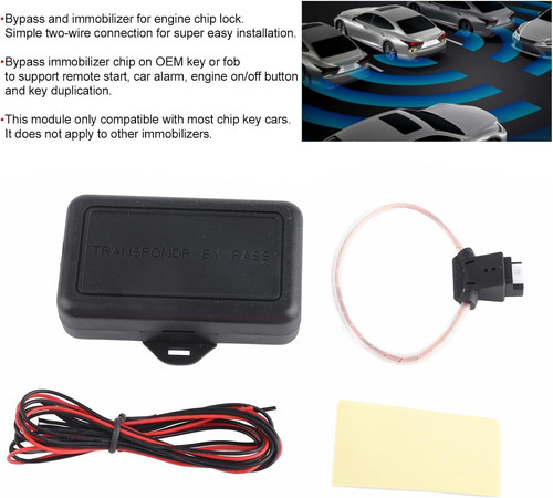 12V Universal Car Alarm Transponder, Bypass Module, Immobilizer...
