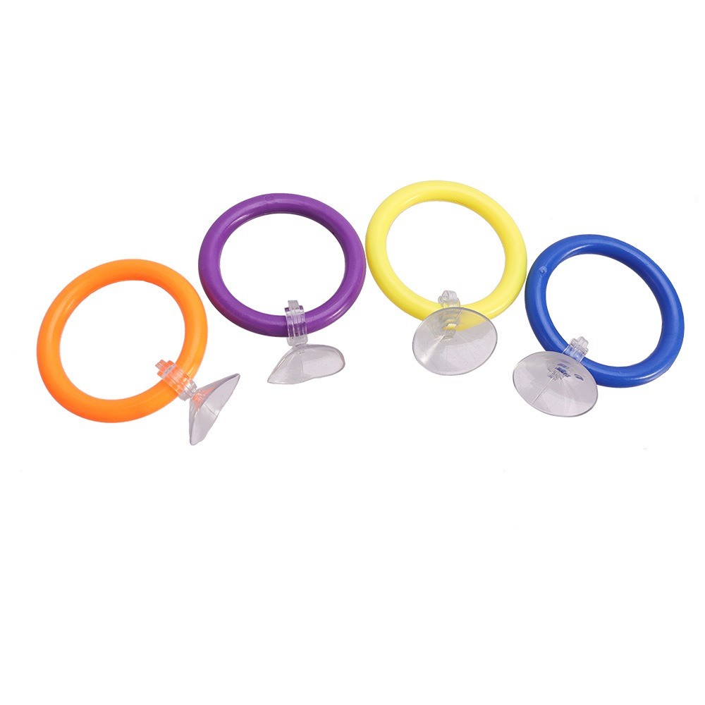 4PCS/SET Waterproof Fish Training Ring Betta Training Circle Decorative Purpose