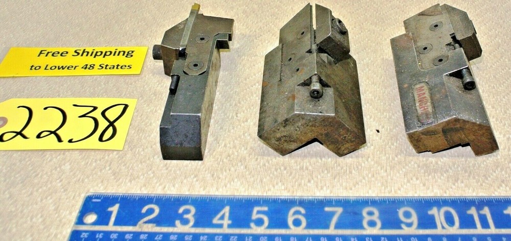 3 pcs. Manchester Cut Off Blade Tool Holders Machine Shop Tools FREE SHIP!