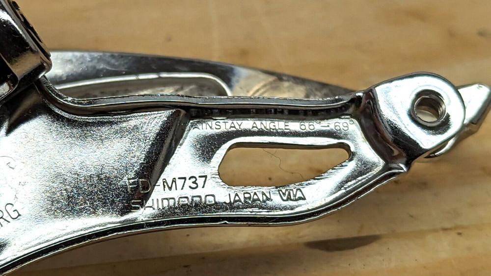 Shimano Deore XT M737 34.9 clamp top pull front derailleur