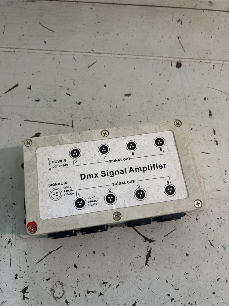 DMX Signal Amplifier 1000V for DMX512 Stage Light Controller Decoder Laser Light