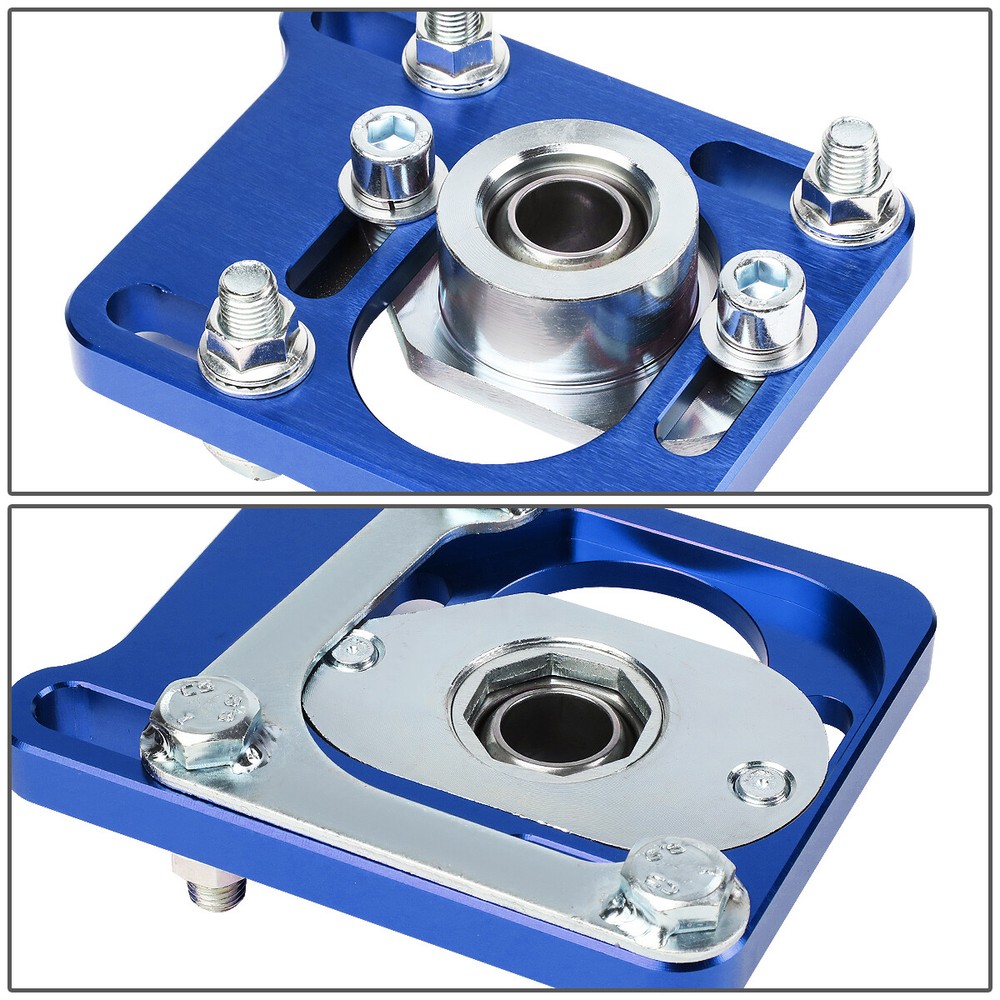 FOR 94-04 MUSTANG BLUE FRONT +/- 2.5 ADJUST CAMBER CASTER PLATES ALIGNMENT KIT