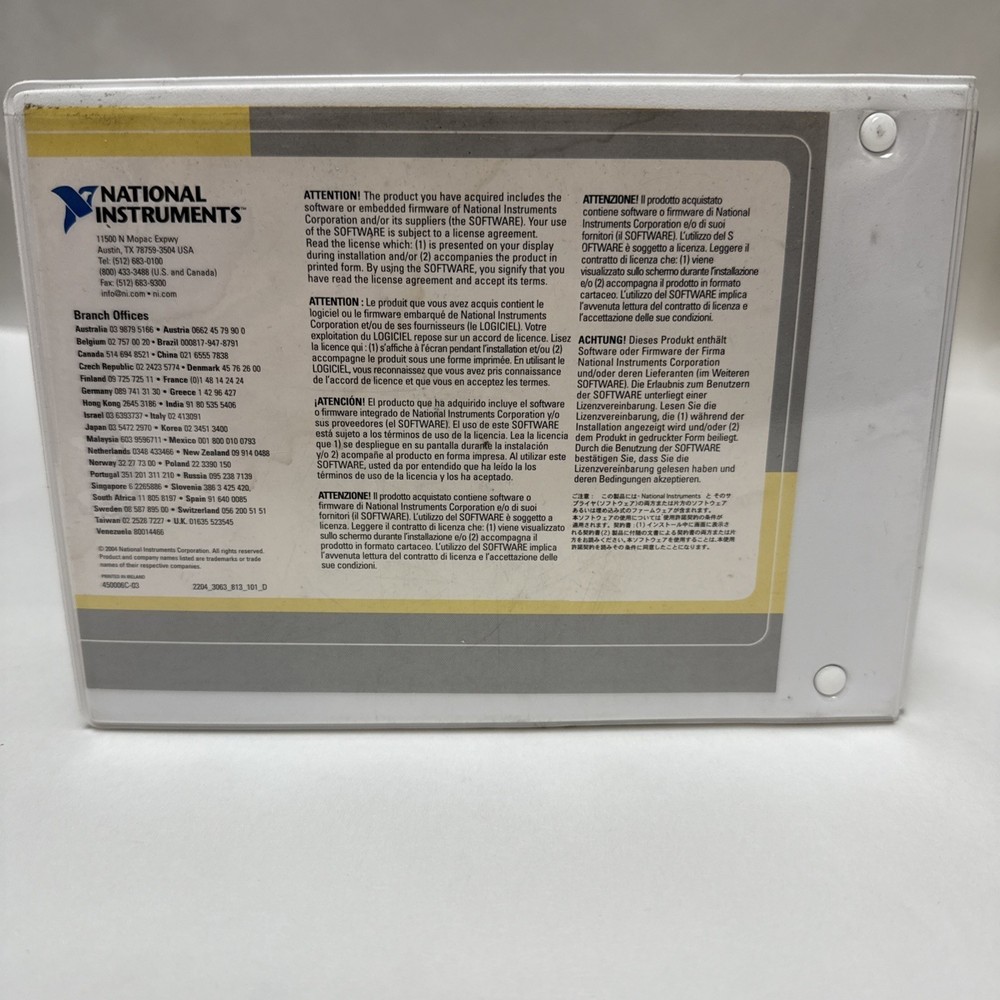 National Instruments Developer Suite 2004 12 CD bundle + Additions