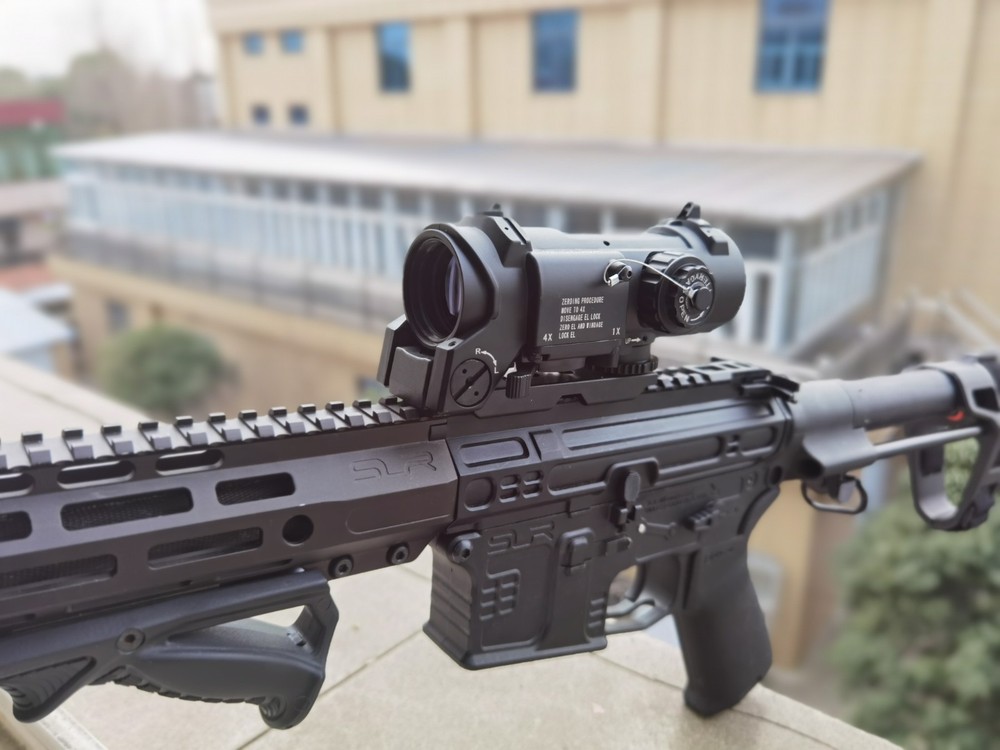 1-4x32 Riflescope EL-DR Type Scope 1x-4x Variable Magnification Scope Red Cross
