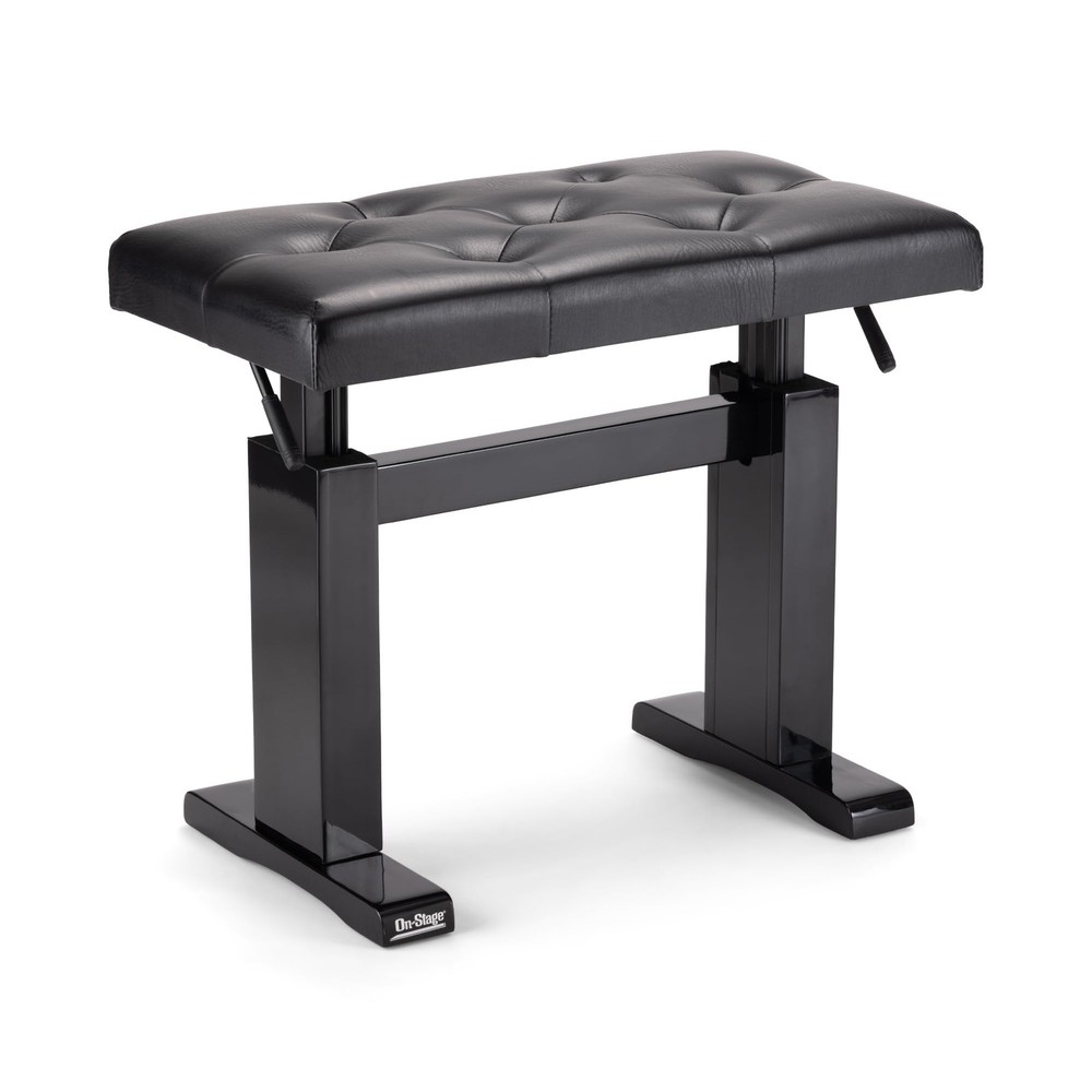 Height Adjustable Piano Bench Padded - On-Stage