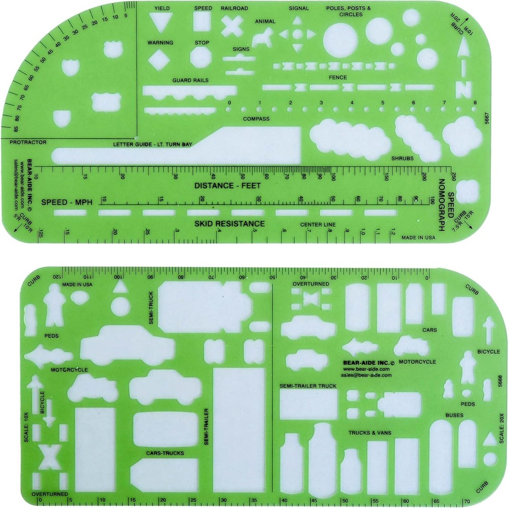 Traffic Drawing Template - for Accident Reconstruction