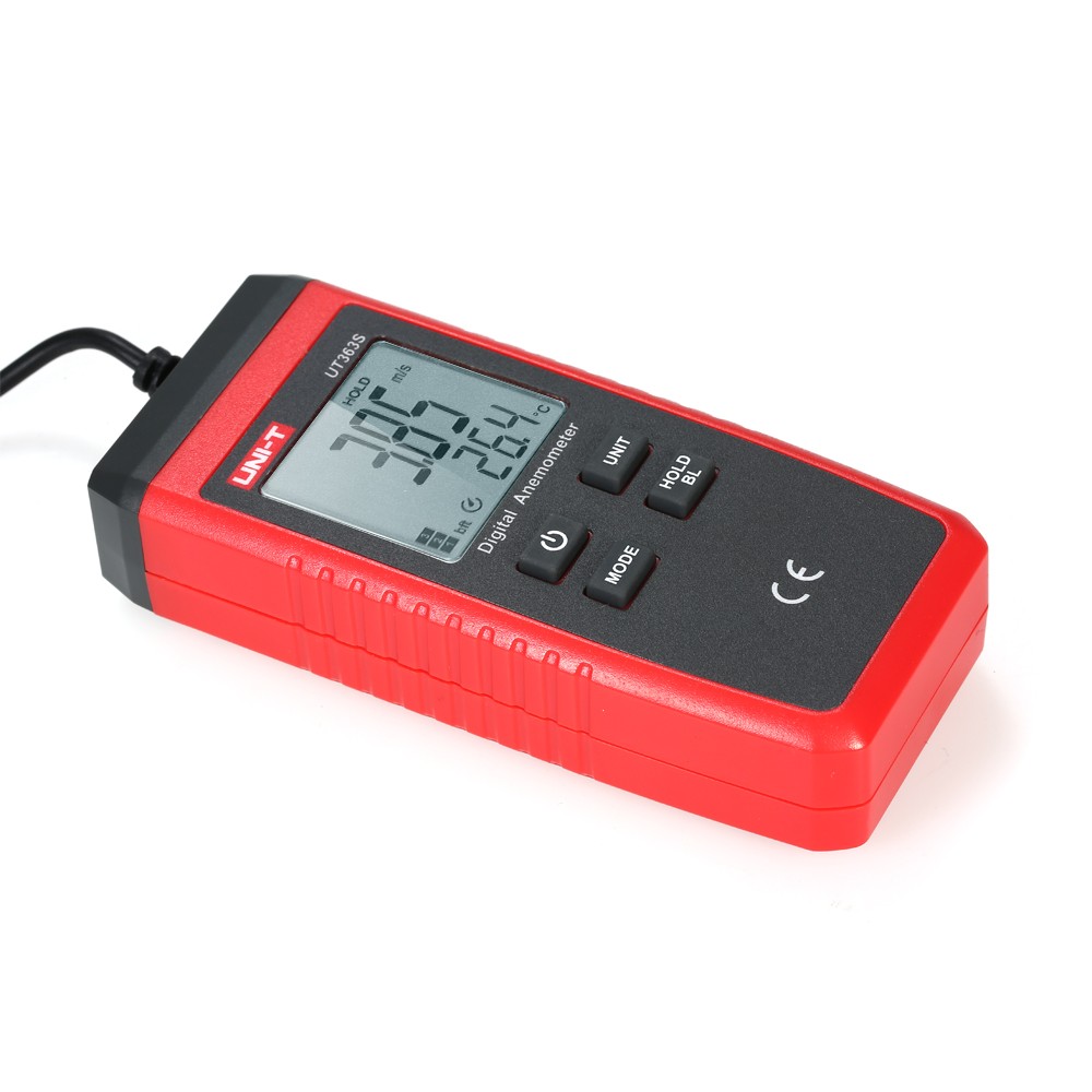 2- UT363S Mini LCD Digital Anemometer Handheld Wind Speed Meter Air
