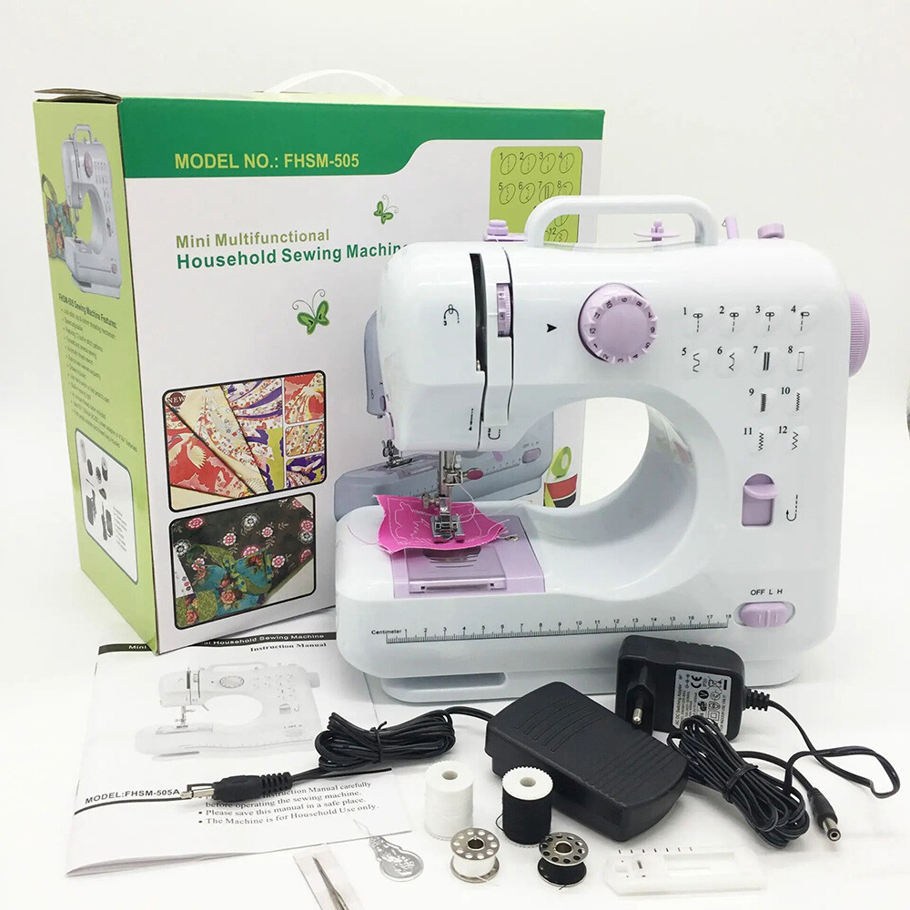 Portable Electric Sewing Machine Mini Household Sewing Machine for Beginners