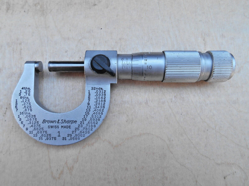 BROWN & SHARPE NO. 1 MICROMETER , 0-1" , .0001"
