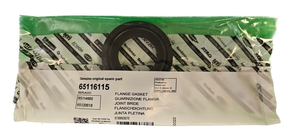 Ariston Andris RS Heating Element Gasket - Replacement Part #65116115