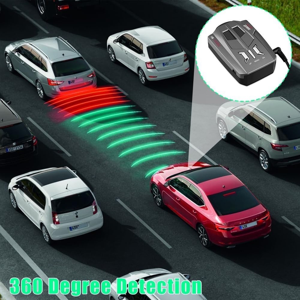 Highway & City Mode Radar Detector - Exceptional Range & Sensitivity for Drivers