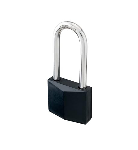 8-Pack Keyed Alike Padlocks, Rustproof Brass Locks with Long Shackle for Gates,
