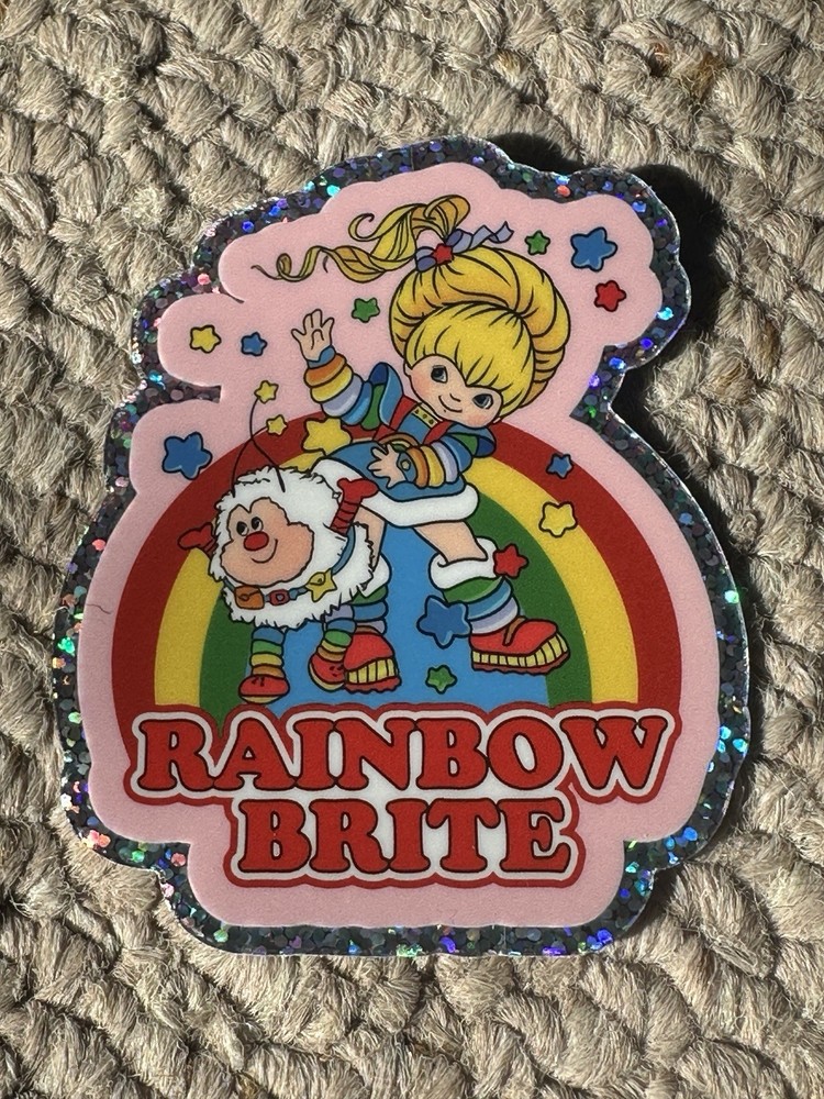 Rainbow Brite 80s sticker nostalgic retro decal