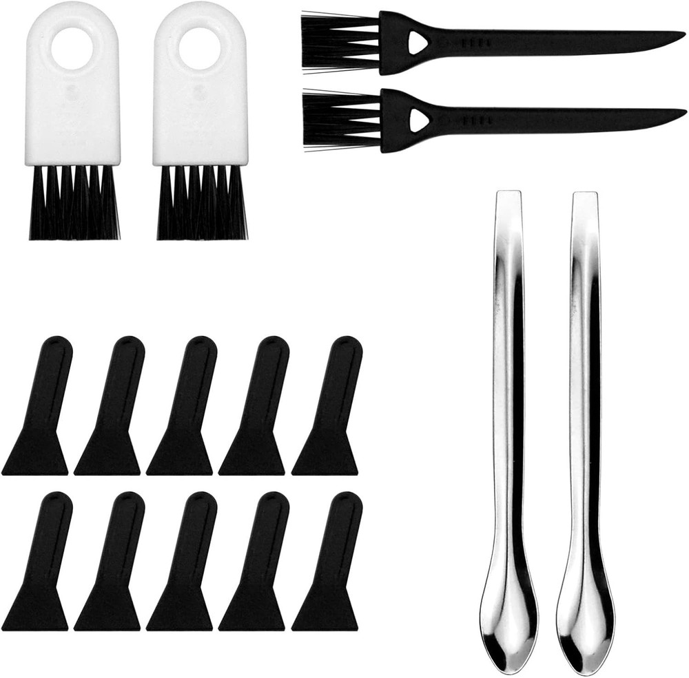 Reusable and Durable Herb Grinder Brush & Scraper Set: 17 Multi-Function Tools