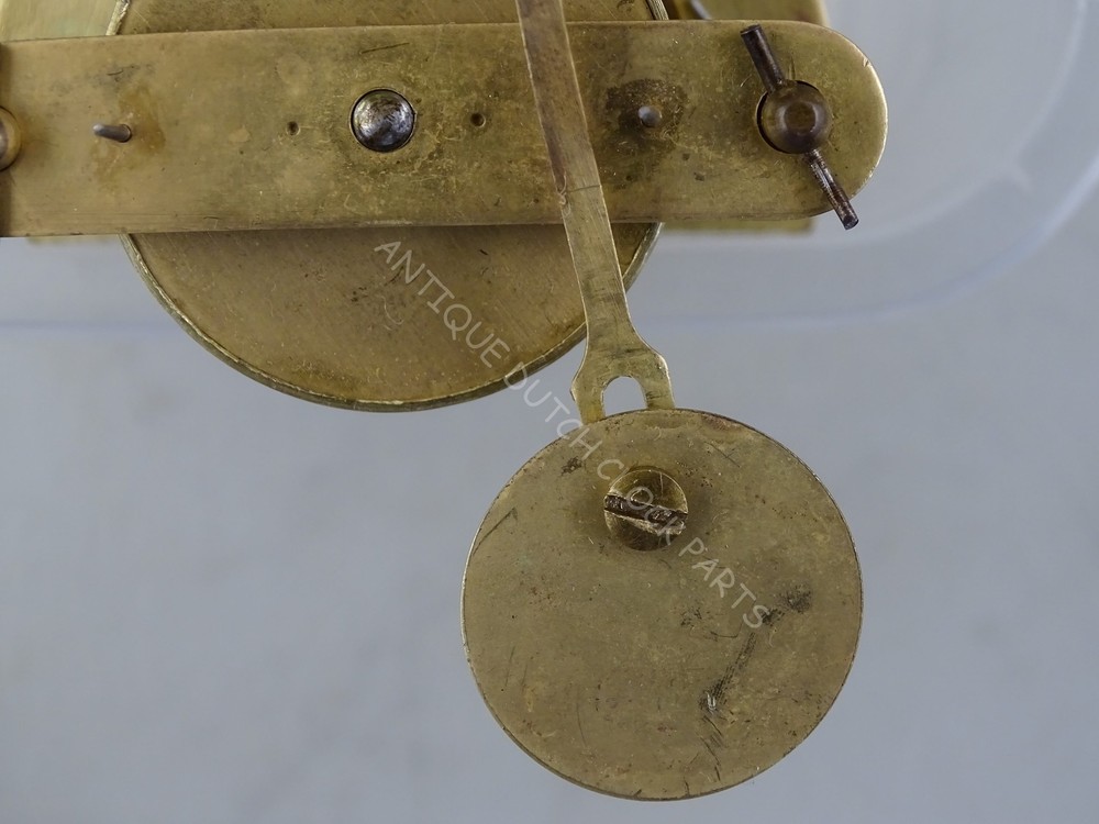 ANTIQUE JAPY FRERES OVERHAULED FIXED PENDULUM TIME ONLY CLOCKWORK