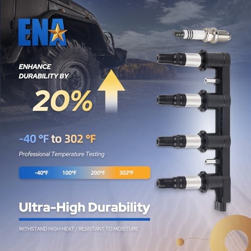 Ignition Coil Pack and 4 Platinum Ignition Coil Pack UF620 & Spark Plug 4504
