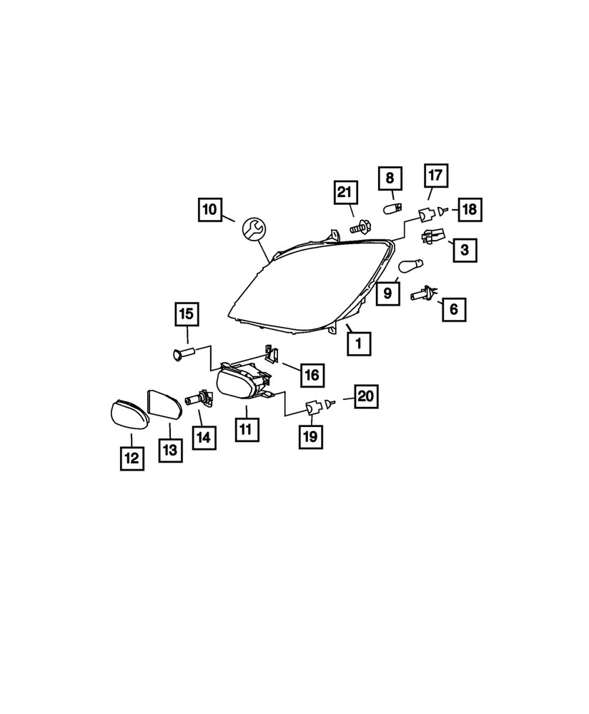 Genuine Mopar Bracket Left 68012123AA