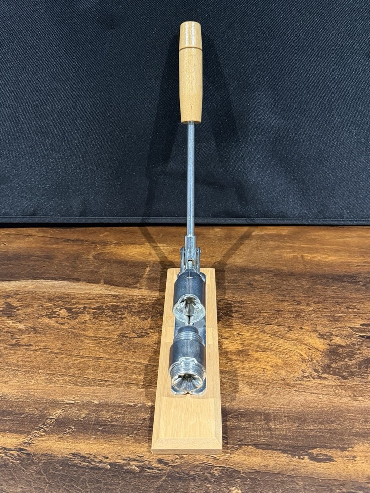 Pecan and Nut Cracker Tool Wood Base Adjustable