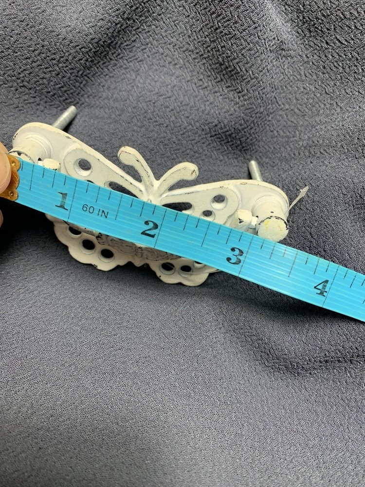 1 Antique Cast Iron Drawer Pulls Handle Butterfly Kitchen Cabinet Knob