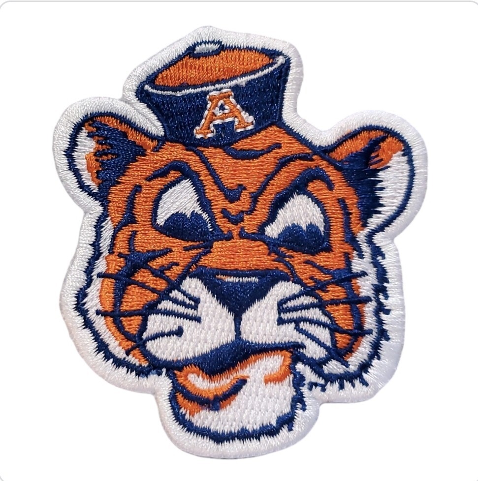 Auburn Tigers Vintage Style Patch. Iron On.