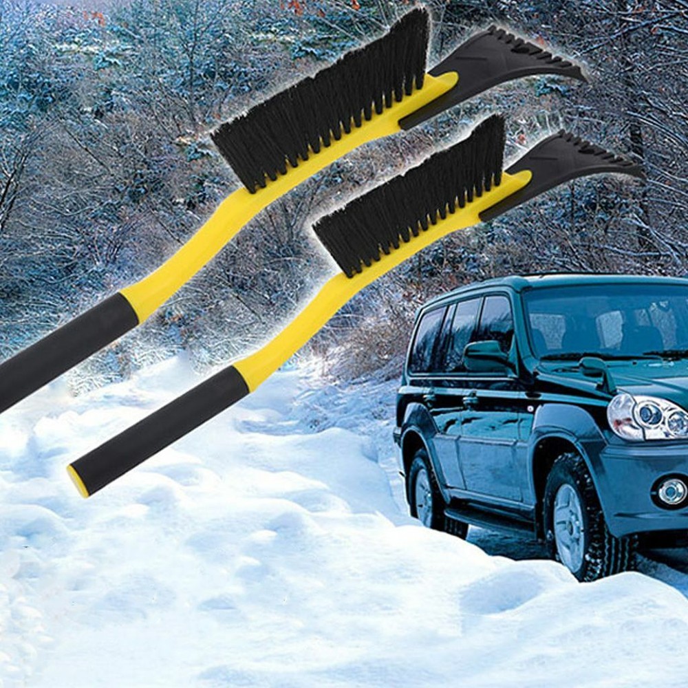 Car Windshield Multipurpose Long Handle Snow Removal with Brush Ice Scraper Tool