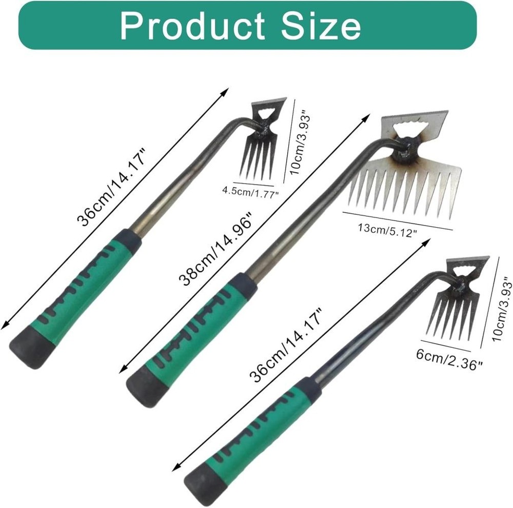 5/6/11 Teeth Weed Puller Tool Set Garden Hand Weeder Tools Manual Weed Remover