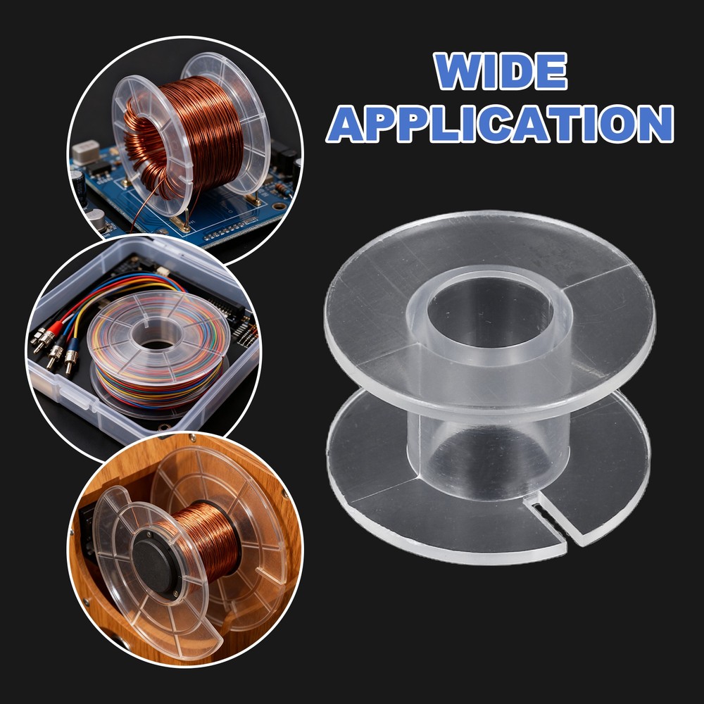10pcs Speaker Crossover Bobbin Spools Coil, 26x15mm ABS Empty Spools