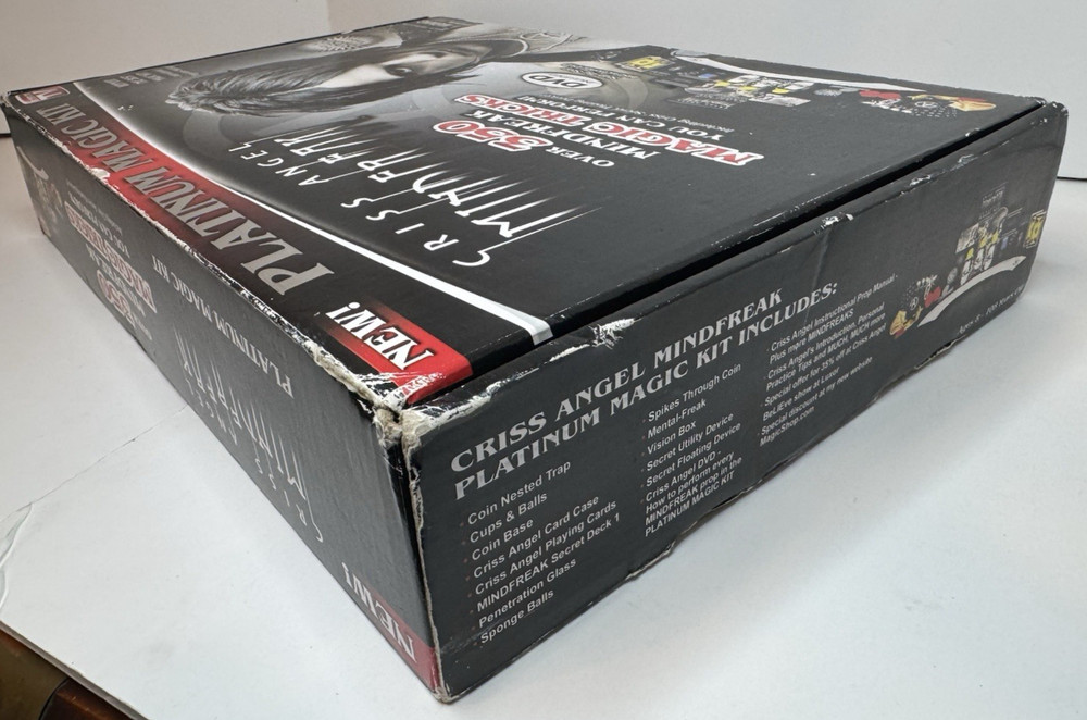 Criss Angel Mindfreak Complete Platinum Magic Kit, Step By Step DVD See Desc.