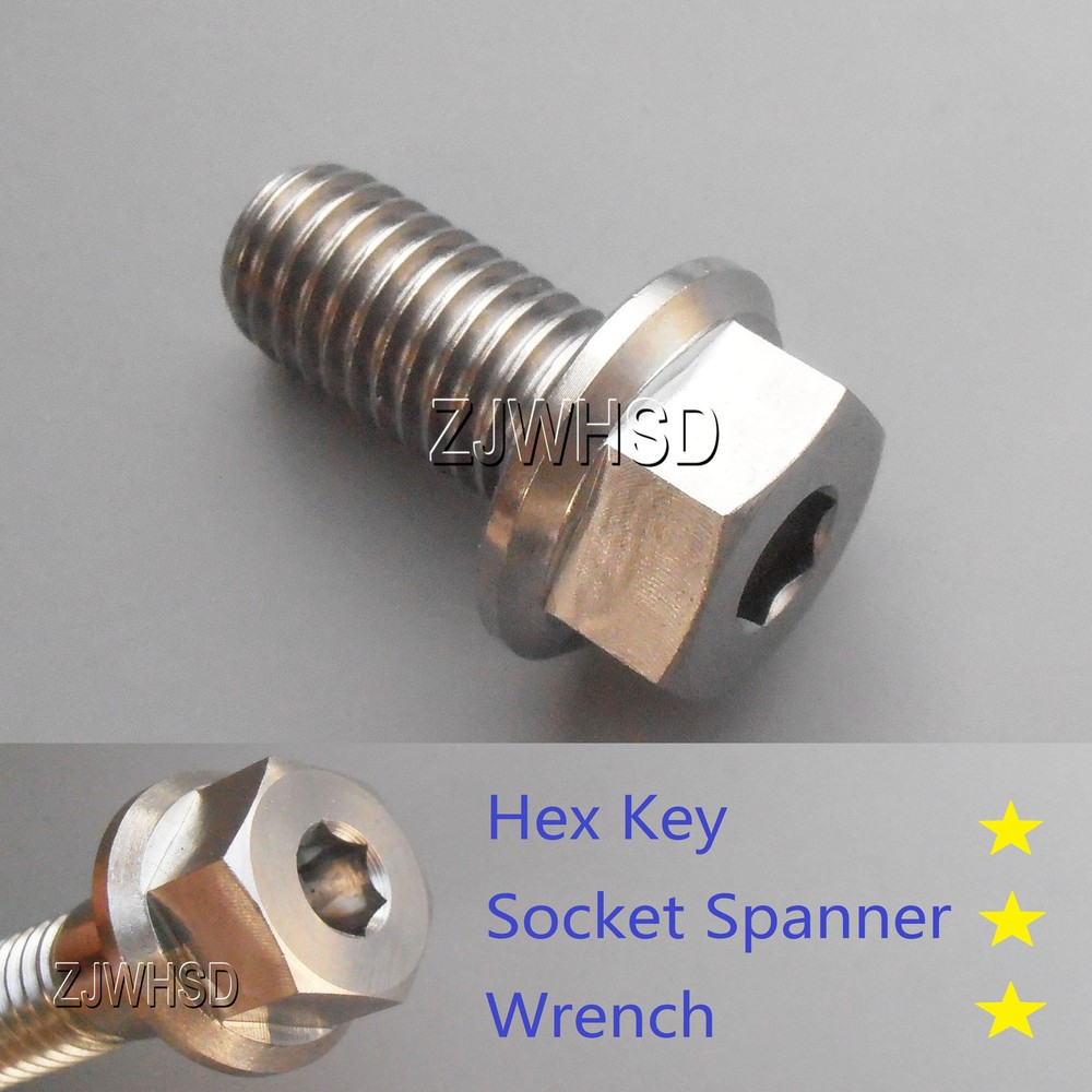 M10 x 1.5 x 20 Ti Titanium Screw Bolt Socket Cap Head & Hexagon Hex Flange Head