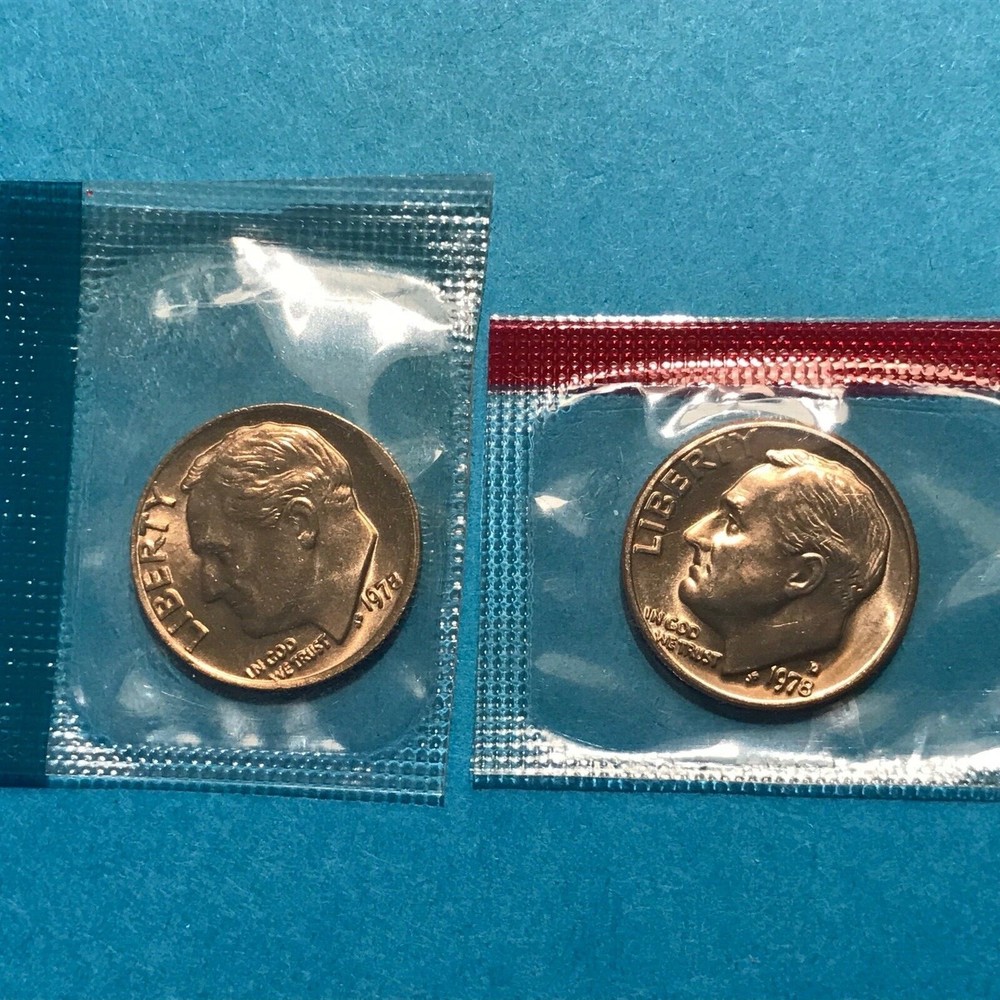 1978 P&D Roosevelt Dime US Mint Cello Unc
