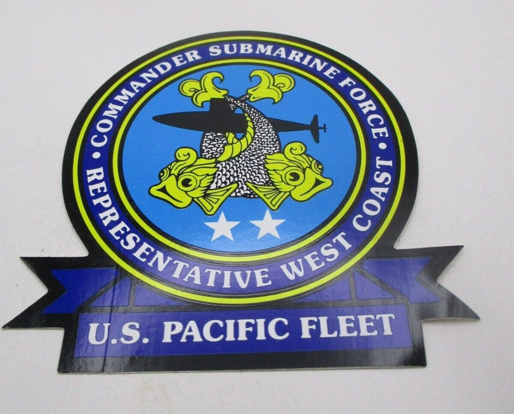 US Navy Commander Submarine Force Pacific Fleet COMSUBPAC Sticker Decal