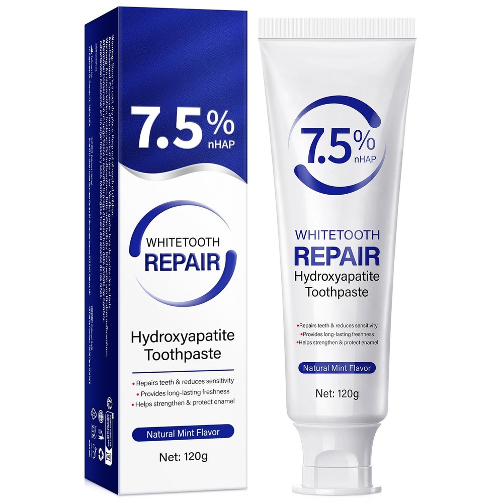 Hydroxyapatite Toothpaste, 7.5% 4.23 Fl Oz (Pack of 1)