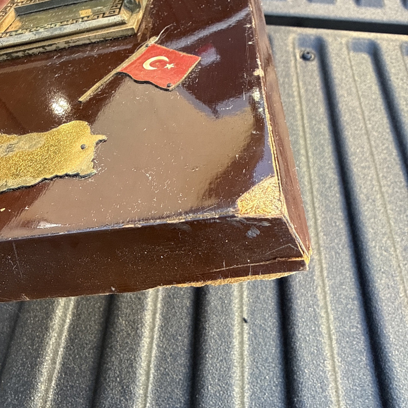 Vintage Brass Post Office Door Plaque-Col. Westover Incirlik AB Turkey