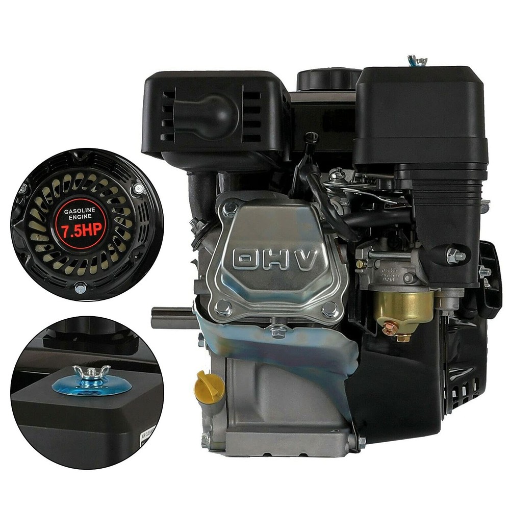 4-Stroke Go Kart Engine 7.5HP 210CC Gas Engine OHV Pull Start Air Cooled