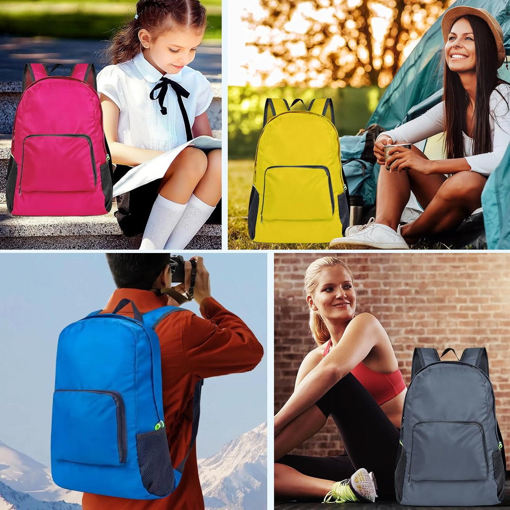 50 Pack Lightweight Foldable Backpacks - Perfect for Travel & Events