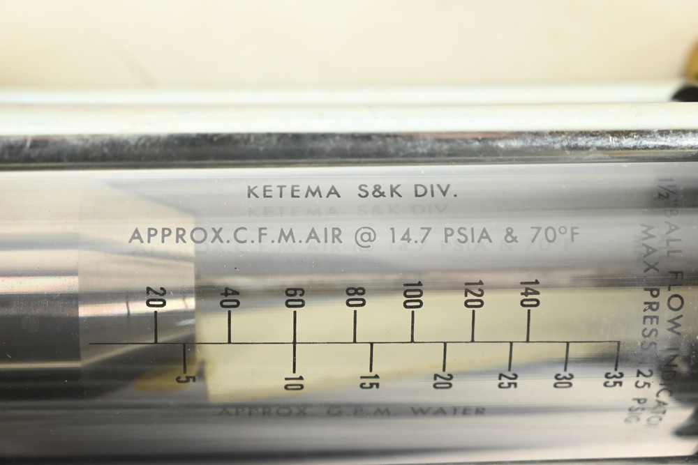 Ketema S&K 1-1/2" Ball Flow Indicator Max Press. 125PSI