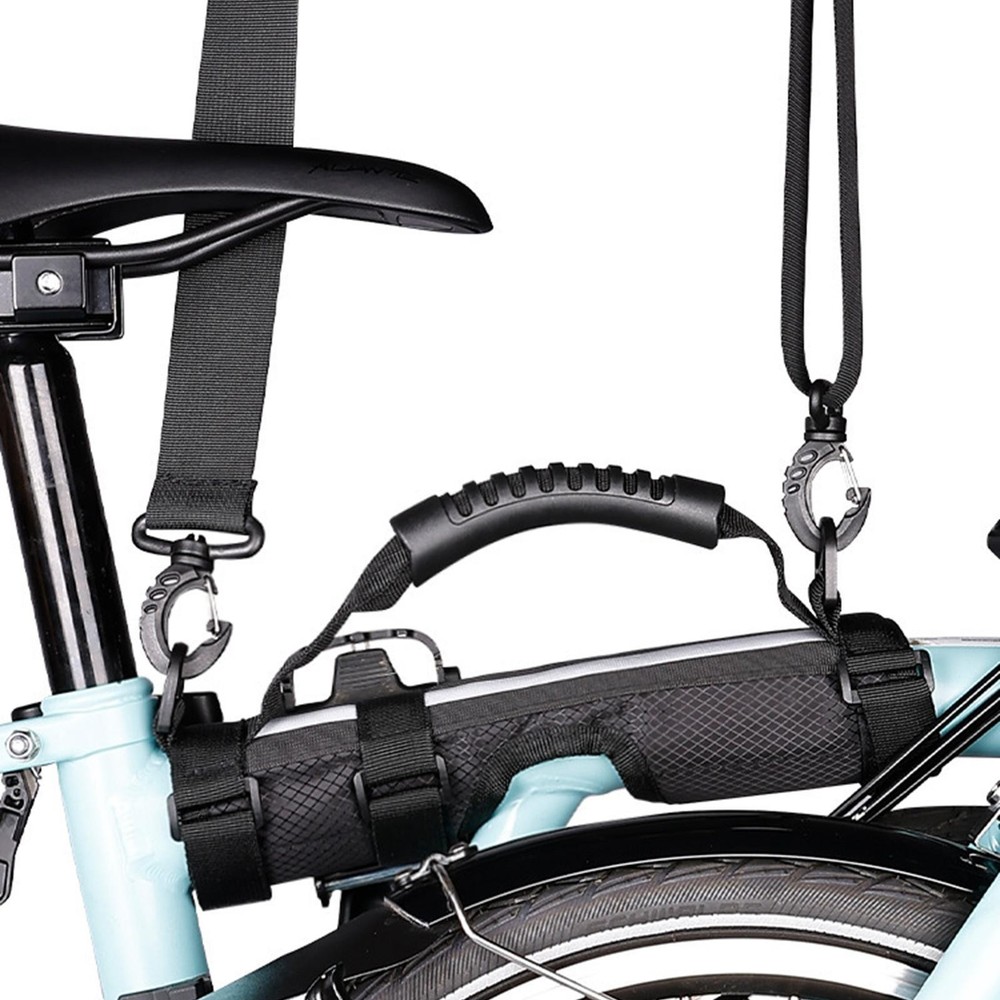 Folding Bike Carry Handle and Shoulder Strap Practical