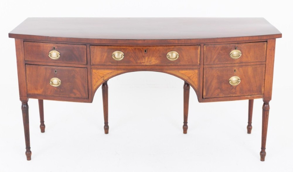 Period Regency Sideboard Bow Front Server Mahogany 1810