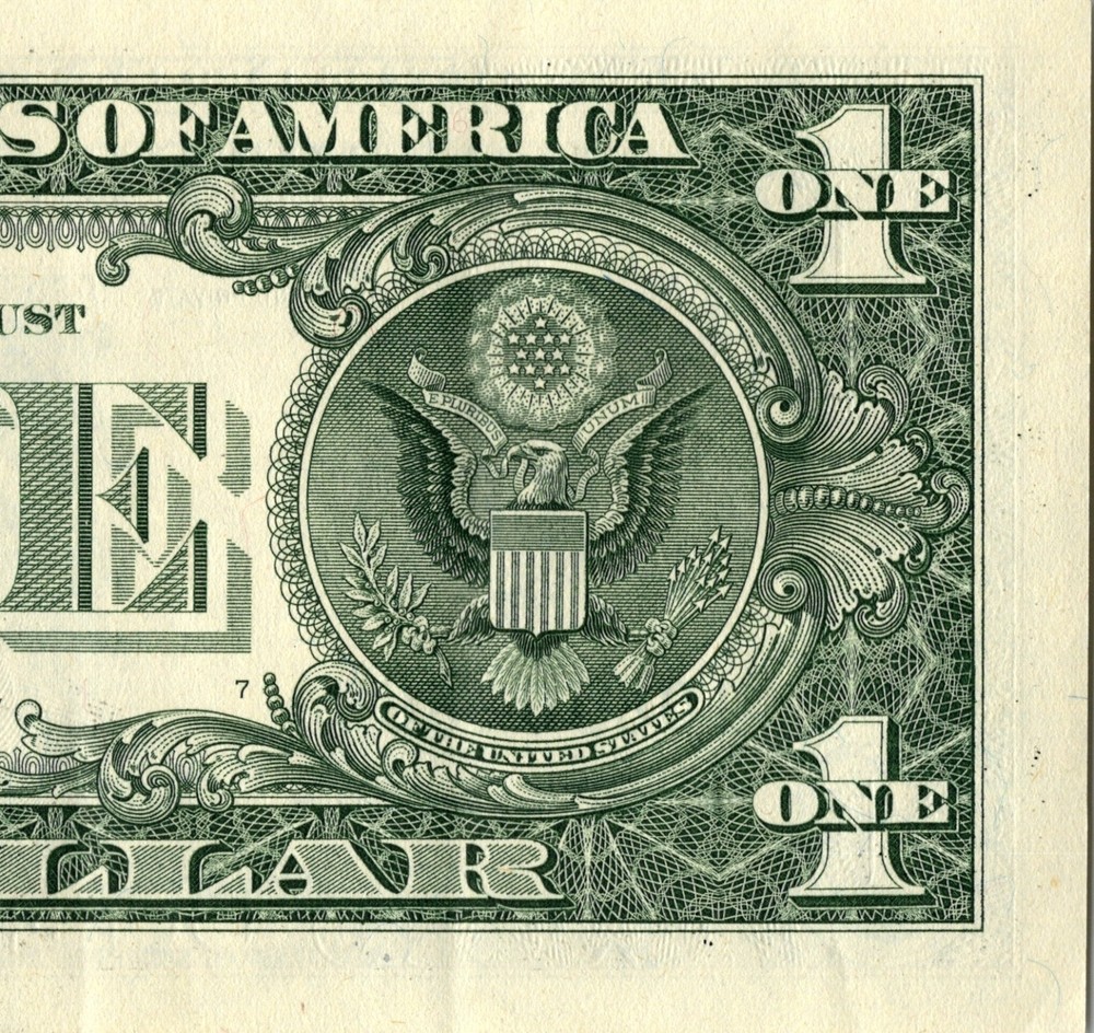 2021 D Star note 1 dollar bill Regular Run