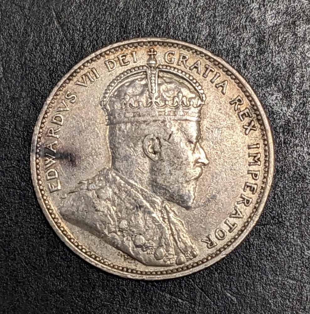 1909 Canada Silver 25 Cents