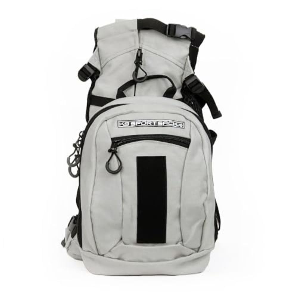 Plus 2 - Small, Light Grey - Ideal for Dogs 13-16” Long - Adjustable, Backpac...