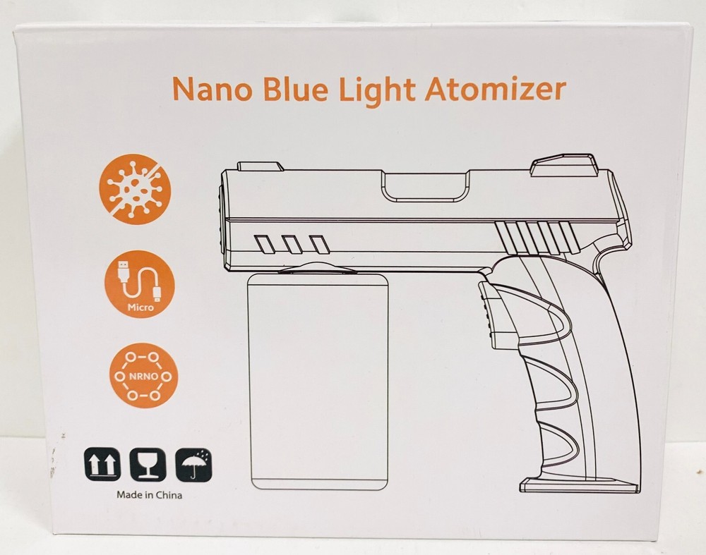 Black Ice Nano Blue Light Atomizer Electrostatic Sprayer 280ML Black/White/Gold