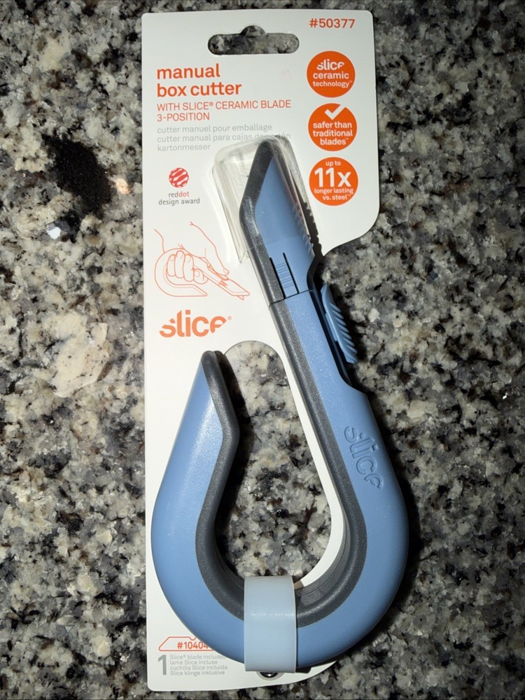 Slice Manual Box Cutter-Blue/Green