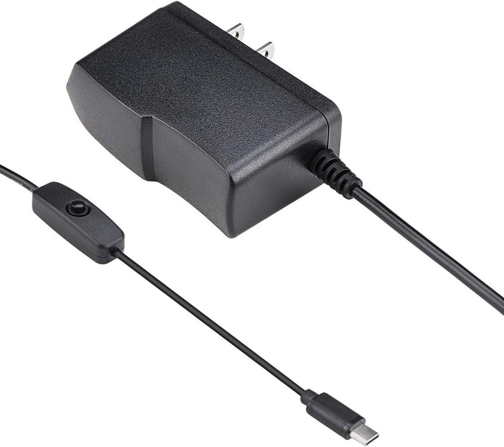 Raspberry Pi 4 b Power Supply 5V 3A USB C Charger Adapter