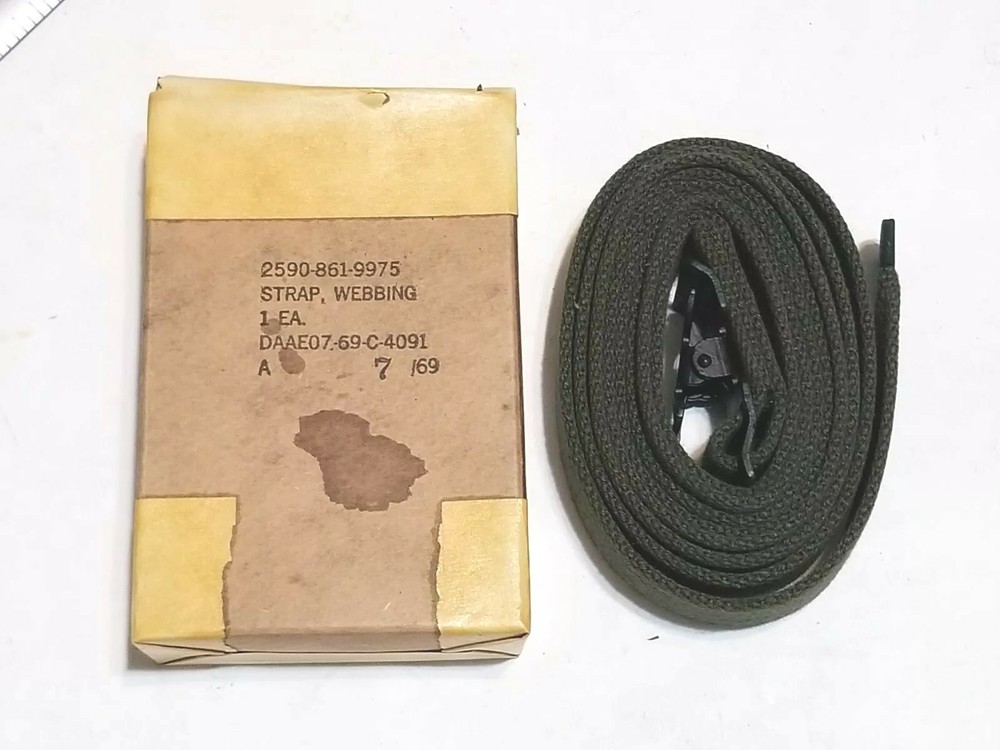 Vietnam NOS in Box Strap Webbing 1EA. Dated 1969